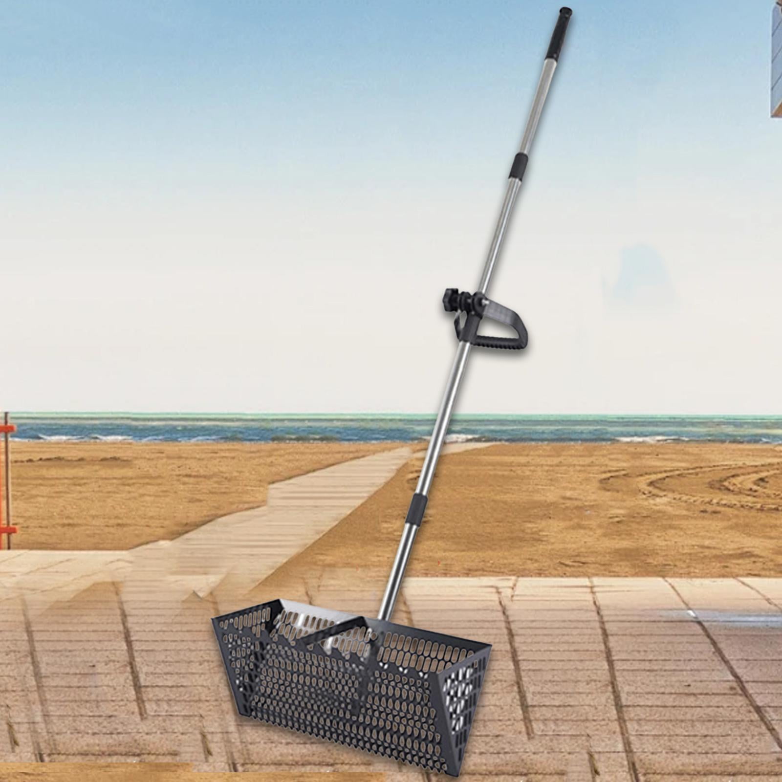 Serenable Sand Rake Wide Basket Sifter Long Handle Heavy Duty Sifting ...