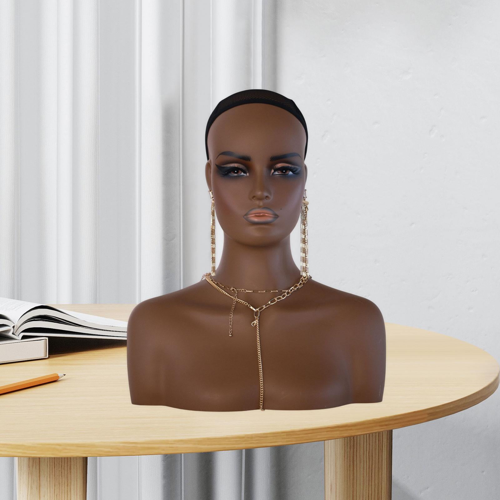 Serenable Showing Stand Female Mannequin s Shop and Beauty Accessories Displaying Jewelry with Makeup Holder Women Adults