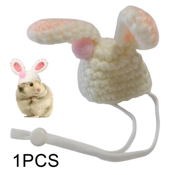 Serenable Small Animals Hat Headgear Adjustable Hamster Hat for Reptile Lizards Ferret rabbits