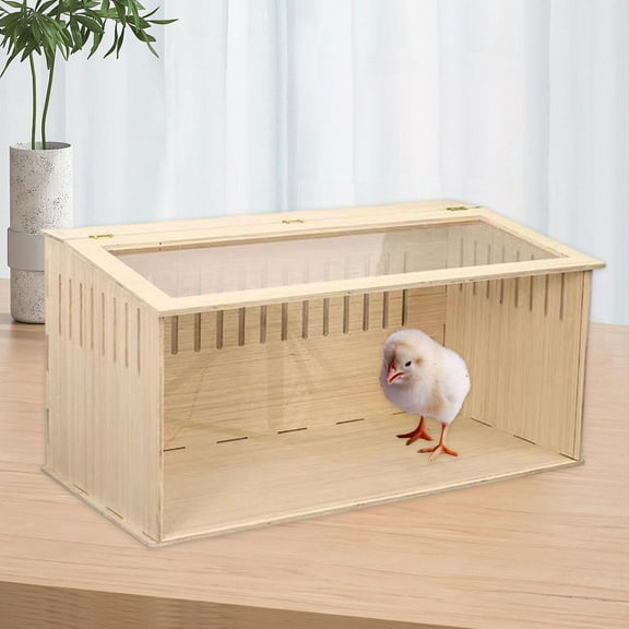 Serenable Wood Hamster Cage Nest Chicken Breeding Box for Mouse Guinea Pig Chinchillas Opaque sides 40cm