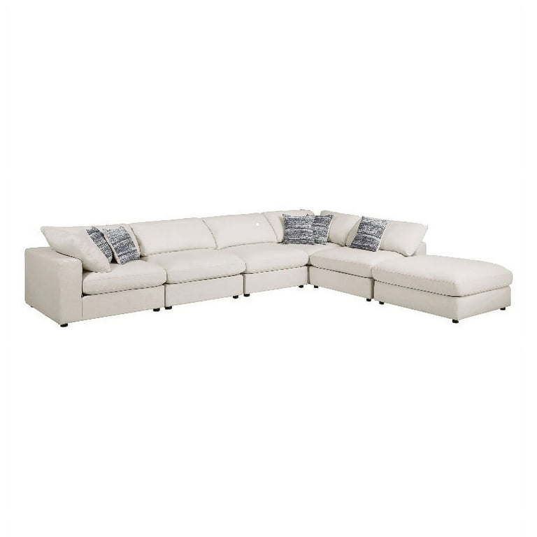 6 piece 2024 fabric modular sectional
