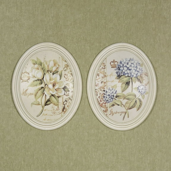 Serene Beauties I Wall Plaques Multi Pastel Set of Two 2