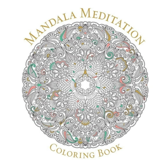 Serene Coloring Mandala Meditation Coloring Book, (Paperback)
