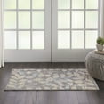 thumbnail image 1 of Serene Contemporary Botanical Grey/Beige 2' x 4' Area Rug, (2' x 4'), 1 of 7