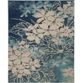thumbnail image 1 of Serene Distressed Floral Navy/Pink 8'10" x 11'10" Area Rug, (9' x 12'), 1 of 7