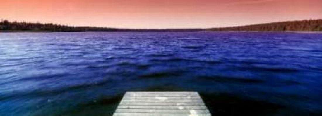 Serene Dock Sunrise III Canvas Art - Bob Stefko (24 x 48)