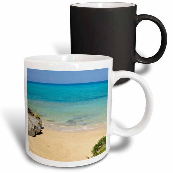 3drose, Serene Drews Bay Beach, Bermuda-ca07 Mde0016 - Michael Defreitas, 11oz Magic Transforming Mug