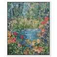 thumbnail image 1 of Serene Escape Impressionism Wall Art /Monet And Van Gogh Inspired Art Canvas Wall Art by Art Remedy, White Floater Frame, 25" x 31", 1 of 6