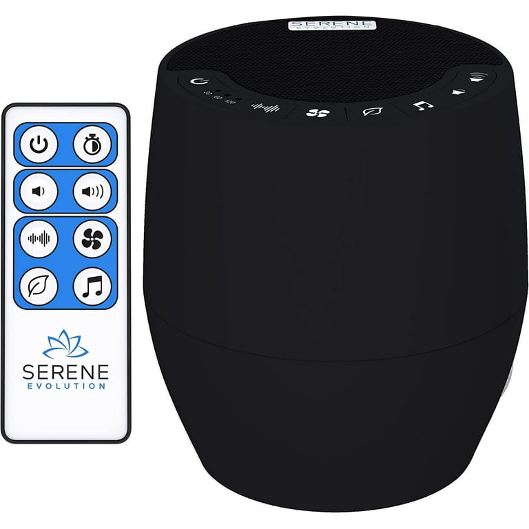 Serene Evolution White Noise Machine 60 Sounds Black Sleep Sound for Adults Babies Office Privacy Noise Cancelling Walmart