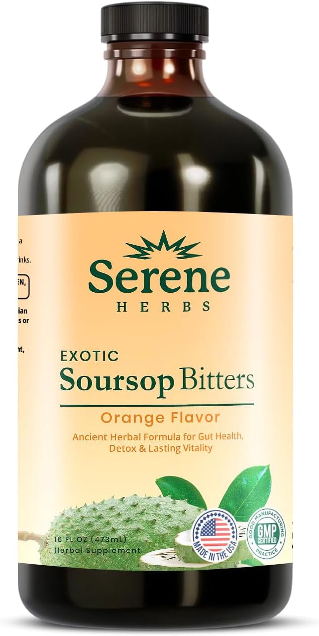 serene herbs glp-1 supplement for women & Men - Hunger & Serene Herbs Soursop Bitters Orange