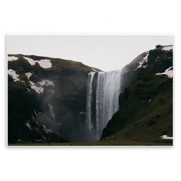 Stupell Industries Serene Icelandic Waterfall Wall Plaque Art, design by Jade Sharp Photo, 10 x 15