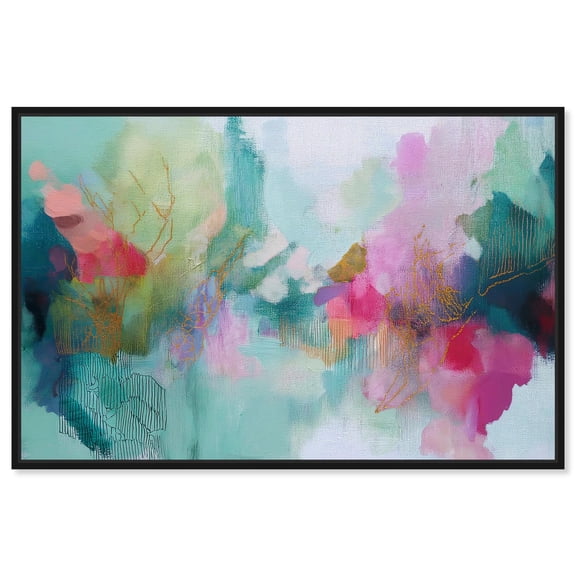 Serene Inferno I Canvas Print Living Room Wall Art by Art Remedy, Black Frame, 54 x 36