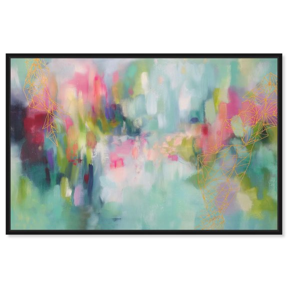 Serene Inferno II Canvas Print Living Room Wall Art by Art Remedy, Black Frame, 24 x 16