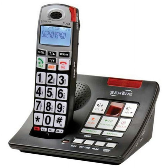 Serene Innovations CL60A Talking Caller ID Cordless Phone