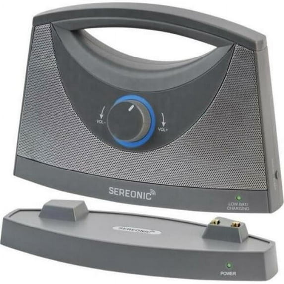 Serene Innovations SRN-BT-200-GY Wireless TV Speaker - Light Grey