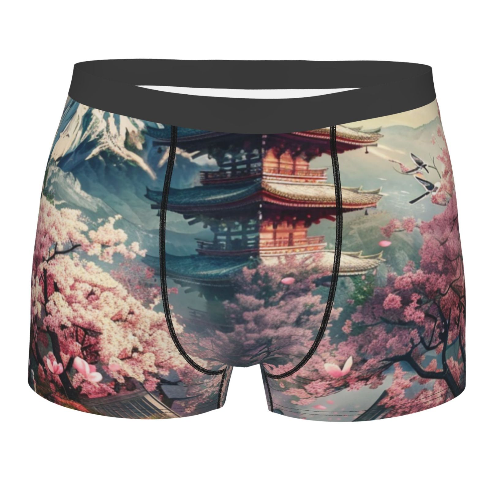 Serene Japanese with Men'S Flat Angle Underwear With A Design