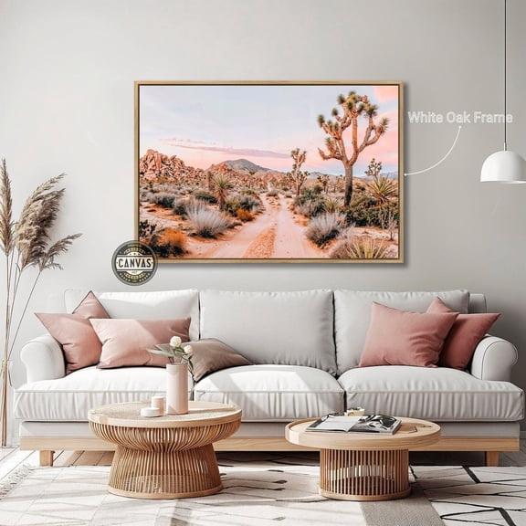 Serene Joshua Tree Wall Art Desert Landscape Photography Poster Calming Nature Wall Decor Fine California Scenery, UNFRAMED