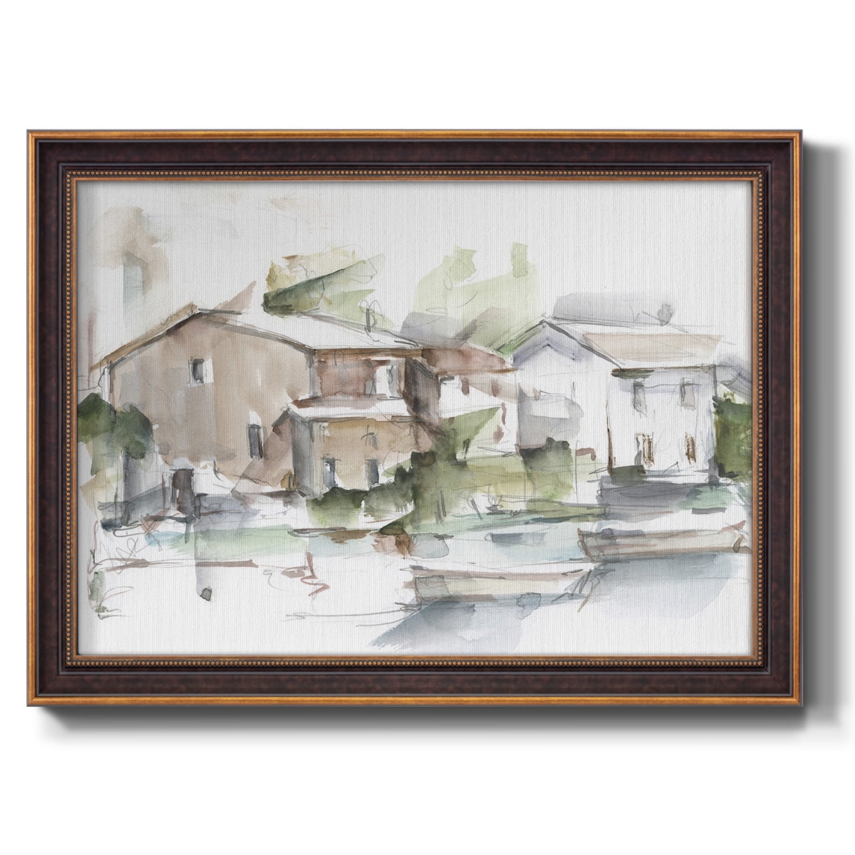 Serene Lakefront I Premium Framed Canvas- Ready to Hang