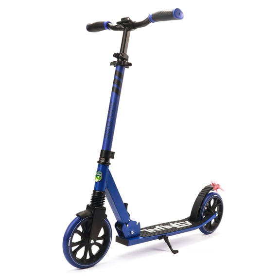 Serene Life Lightweight and Foldable Kick Scooter - Adjustable Scooter for Teens and Adult (Blue)