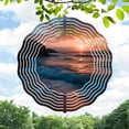 thumbnail image 1 of Serene Metal Hanging Wind Spinners - Concentric Wave Design for Tranquil Yard & Garden Decor - Perfect for Nature Lovers, 1 of 6