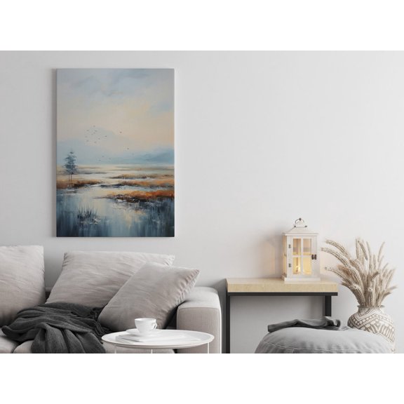 Serene Nature Landscape Poster, Unframed Paper Poster 8x10in