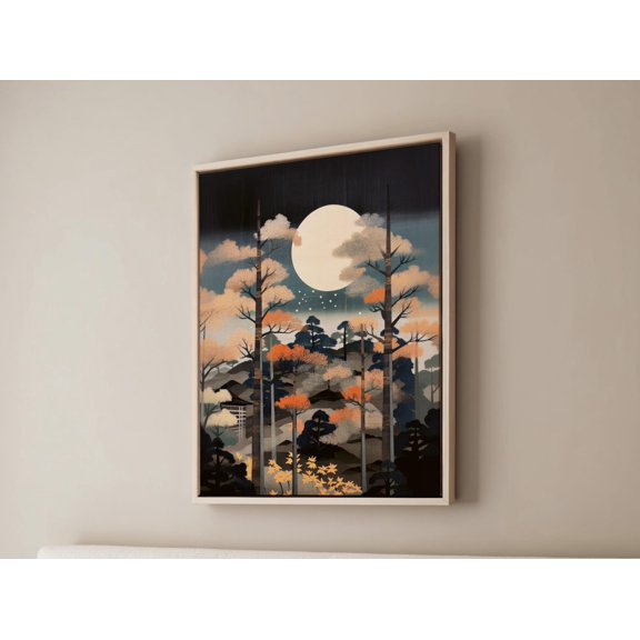 Serene Rustic Japandi Calm Minimalist Portrait Peaceful Zen Inspired Float Hygge Art Modern Zen Inspired Wall Poster , Poster Print Only