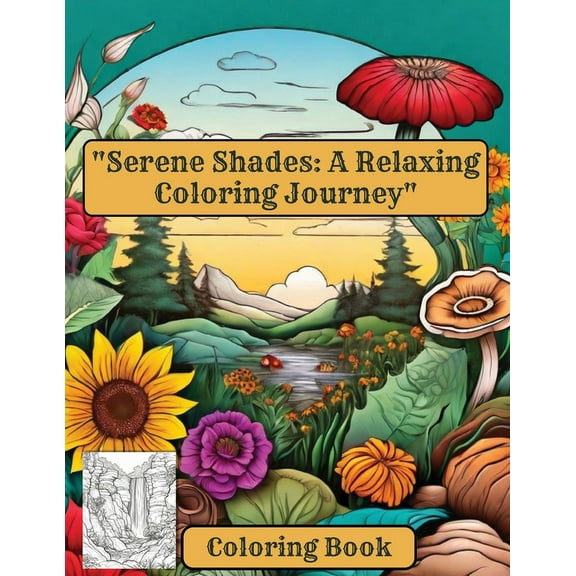 "Serene Shades: A Relaxing Coloring Journey" Coloring Book (Paperback)