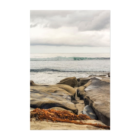 Serene Shores - San Diego California Photography Seascape Ocean Coast Waves Beach Nature Scenic Unframed Wall Art Print 12 x 18 inches