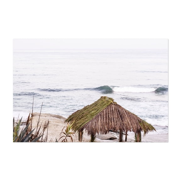 Serene Shores - Surf Shack Style - Photography Beach Ocean Seascape Tropical Coastal Waves Beach House Unframed Wall Art Print 20 x 30 inches