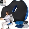 thumbnail image 1 of Serene Sitz Orthopedic Seat Cushion, Chair Cushion, Desk Chair Cushion, Office Chair Cushion, Seat Cushion for Car, Tailbone Pain Relief Cushion, Ergonomic Seat Cushion for Office Chair (Dark gray), 1 of 8