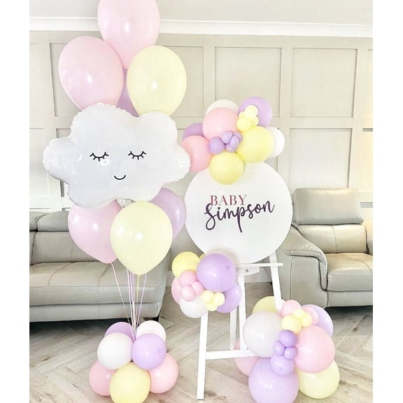 Serene Skies Cloud Balloon Set - Pastel Decor for Birthday Parties and Baby Showers