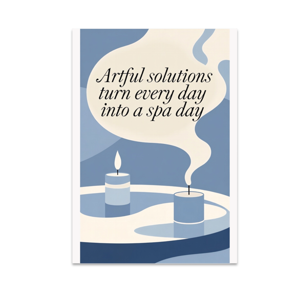 Serene Spa Decor - Relaxation Enthusiast - 13x19 Poster Print