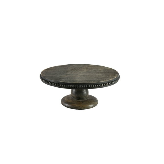 Serene Spaces Living 12" Dark Wood Cake Stand