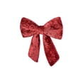 thumbnail image 1 of Serene Spaces Living 15" Christmas Velvet Bow Decoration, 1 of 6