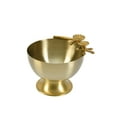 thumbnail image 1 of Serene Spaces Living 5" Suvarna Serving Bowl, Stainless Steel, Food-Safe, Golden Tableware, Single, 1 of 6