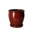 thumbnail image 1 of Serene Spaces Living 7" Sora Red Ceramic Planter, 1 of 7