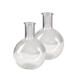 thumbnail image 1 of Serene Spaces Living Clear Bottleneck Bulb Glass Vase, 5.3" Dia & 7.48" Tall, 1 of 6