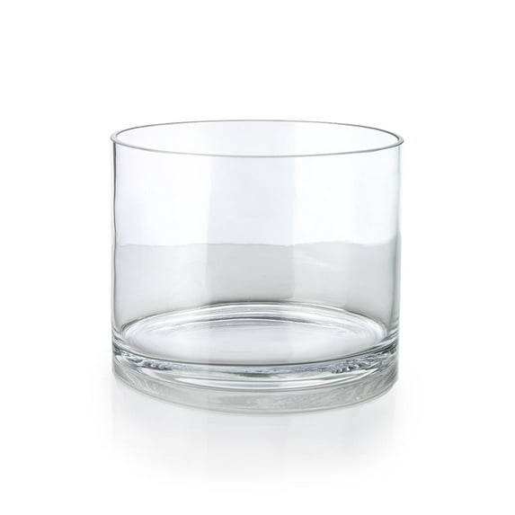 Serene Spaces Living Clear Glass Cylinder Vase, Single