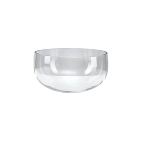 Serene Spaces Living Clear Round Glass Bowl for Flowers
