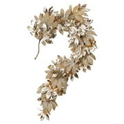 Serene Spaces Living Large Gold Leaf Garland, Decorative Gold Garland for Christmas, 72" Long