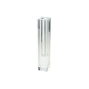 Serene Spaces Living Large Modern Crystal Square Bud Vase, Decorative Single Flower Vase for Wedding Centerpieces, Events, Parties, Home D cor Accents, Pack of 12