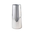 thumbnail image 1 of Serene Spaces Living Large Silver Cylinder Metal Vase, 4.25" Dia & 9" Tall, 1 of 7
