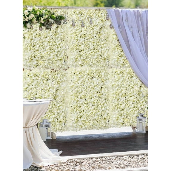 Serene Spaces Living Pack of 4 Silk Hydrangea Panel, 27"L X 18"W X 2.75"H