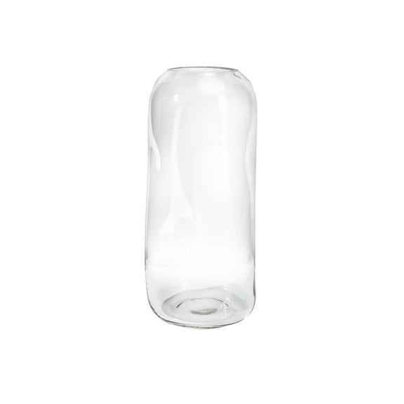 Serene Spaces Living Rustic Hand Blown Hurricane, Clear, Tall