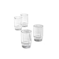 thumbnail image 1 of Serene Spaces Living Set of 4 Short Clear Ribbed Glass Votive Holder, Perfect for Weddings and Home Décor, Measures 3.75" Tall and 2.25" Diameter, 1 of 6