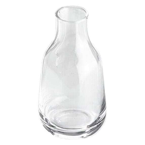 Serene Spaces Living Set of 4 Small Bottle Bud Vase, 1.75" Square & 3.5" Tall