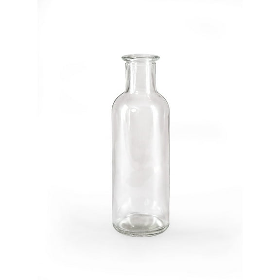 Serene Spaces Living Set of 6 Large Clear Bud Vases, 6.5" Tall & 2" Diameter