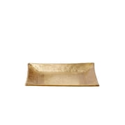 Serene Spaces Living Small Antique Square Brass Tray, 10 Square & 0.75 Tall