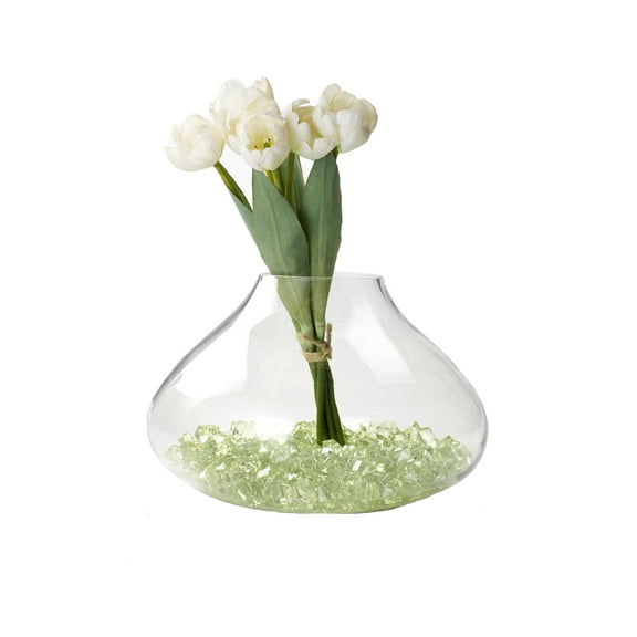 Serene Spaces Living Small Clear Glass Terrarium Flower Vase