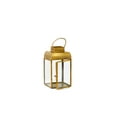 thumbnail image 1 of Serene Spaces Living Small Square Gold Lantern Candle Holder, 1 of 3